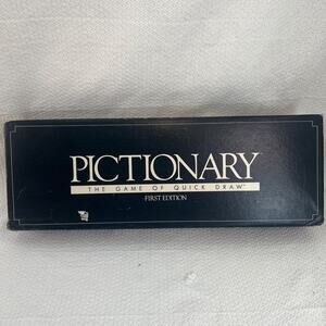 Pictionary First Edition Board Game Complete Vintage 1985 Quick Draw Family Game